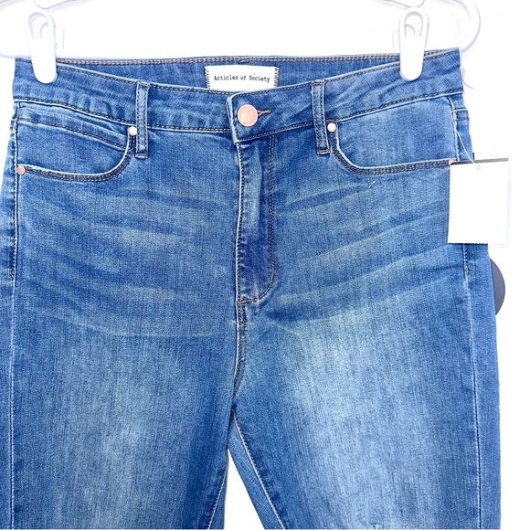 Articles of Society Jeans High Rise Cropped Flare Size 29 NWT - Picture 2 of 16